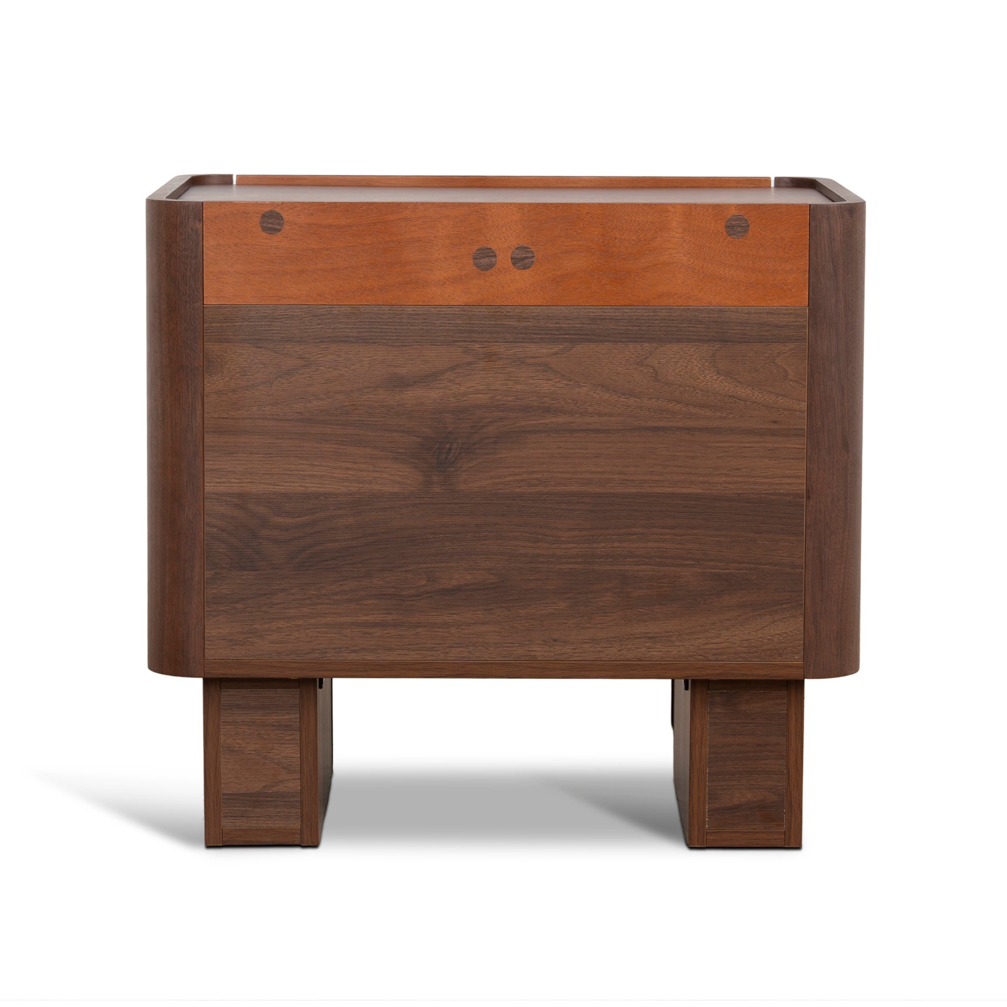 Rilano Bedside Table - Walnut Bedside Table Iggy-Core