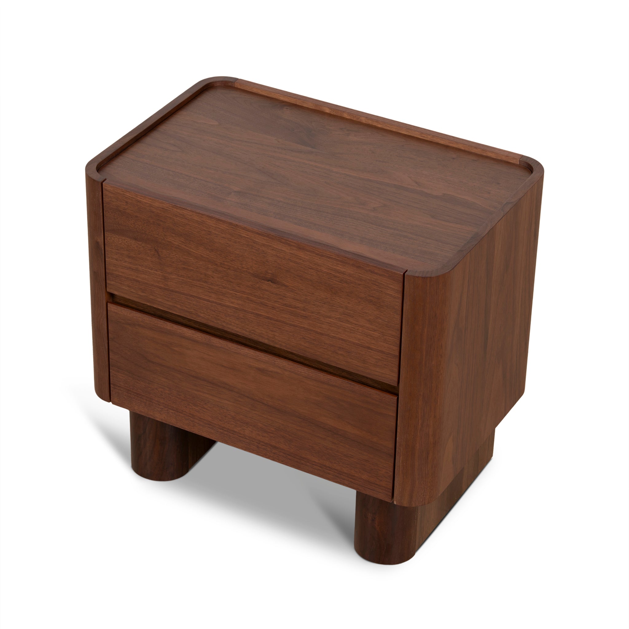Rilano Bedside Table - Walnut Bedside Table Iggy-Core