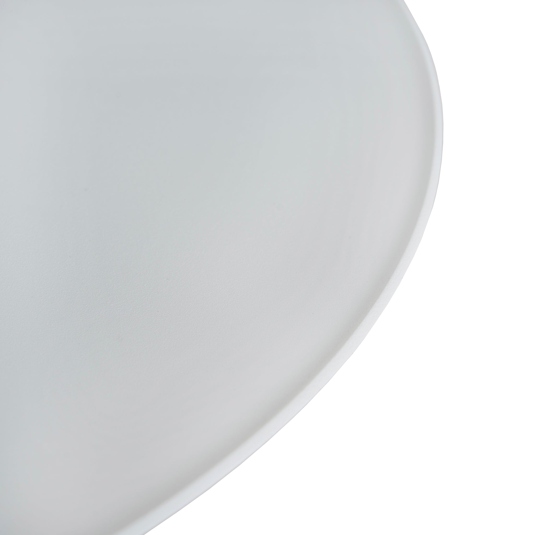 Pravina 45cm Matte White Side Table - Carrara Marble Side Table NY-Core