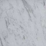 Pravina 45cm Matte White Side Table - Carrara Marble Side Table NY-Core