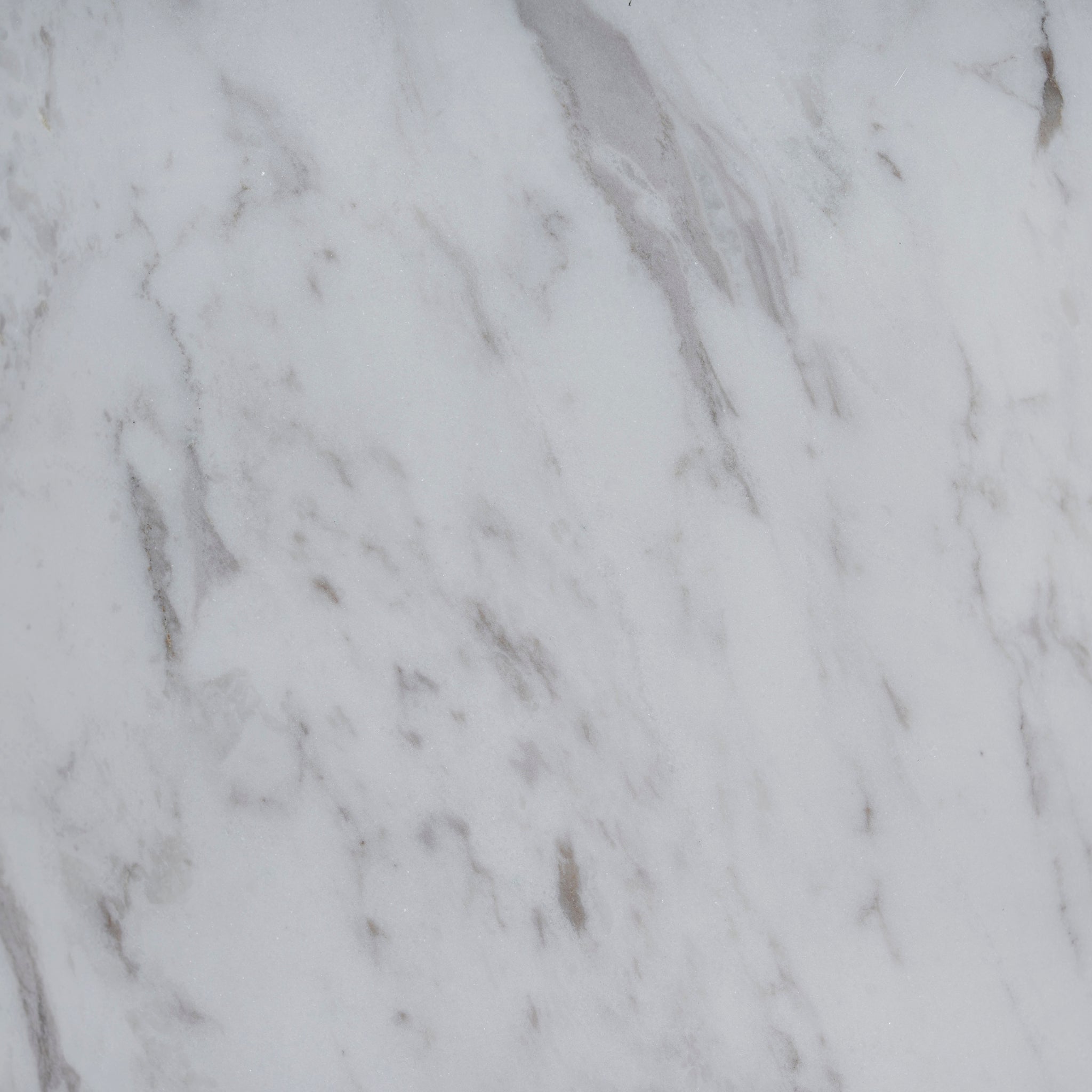 Pravina 45cm Matte White Side Table - Carrara Marble Side Table NY-Core