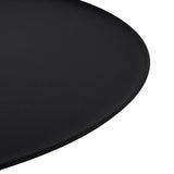 Kelvin 45cm Matte Black Side Table - Faceted Granite Marble Side Table NY-Core