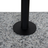 Kelvin 45cm Matte Black Side Table - Faceted Granite Marble Side Table NY-Core