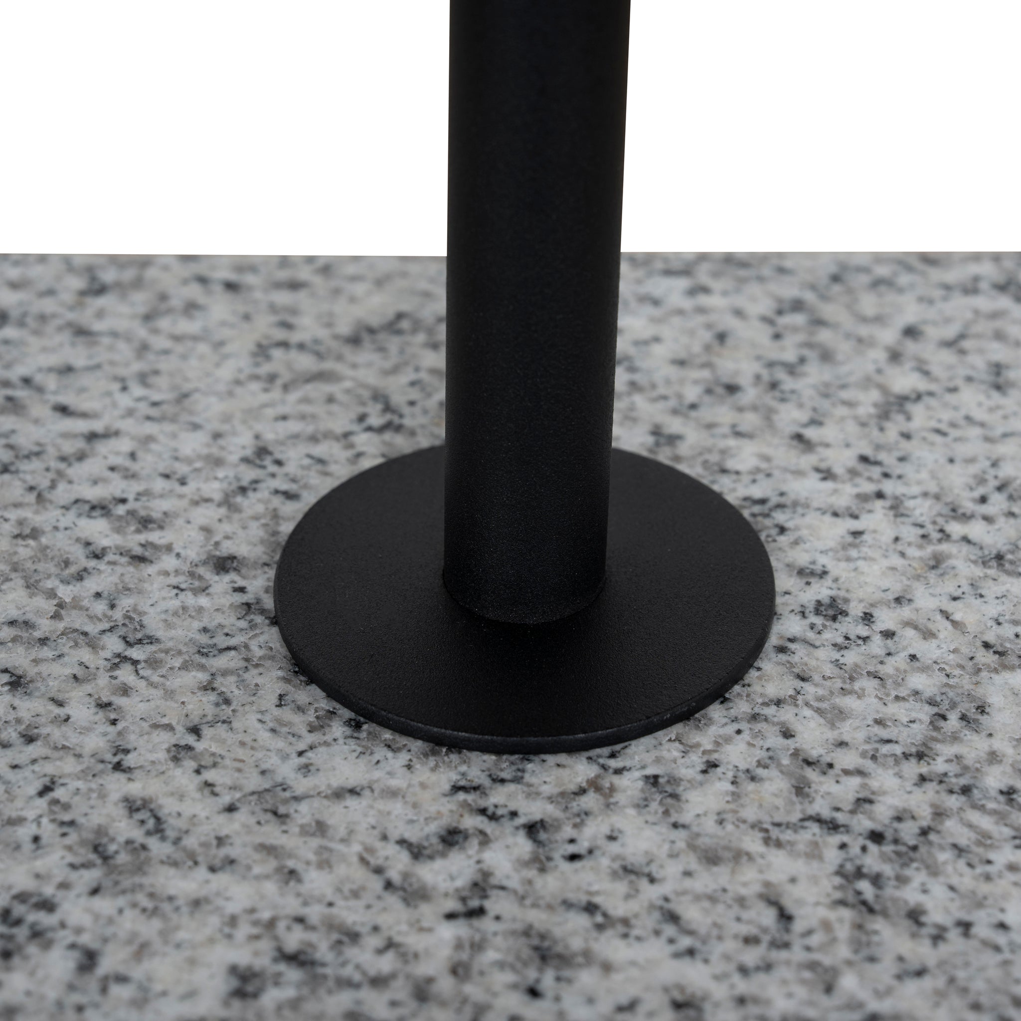 Kelvin 45cm Matte Black Side Table - Faceted Granite Marble Side Table NY-Core