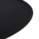 Pravina 45cm Matte Black Side Table - Rosso Levanto Marble Side Table NY-Core