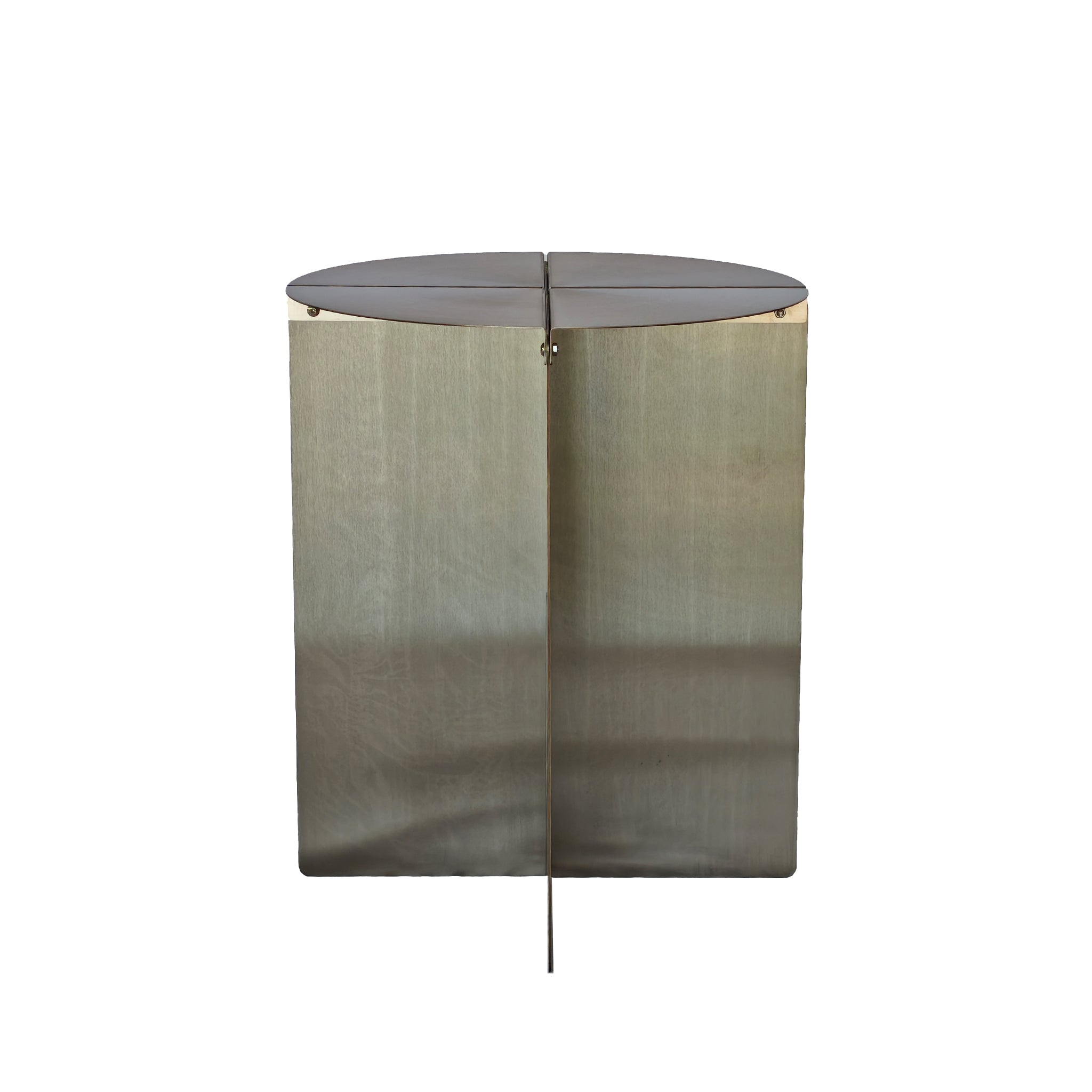 Cintara 38cm Round Side Table - Stainless Steel Side Table Bo Craft-Core