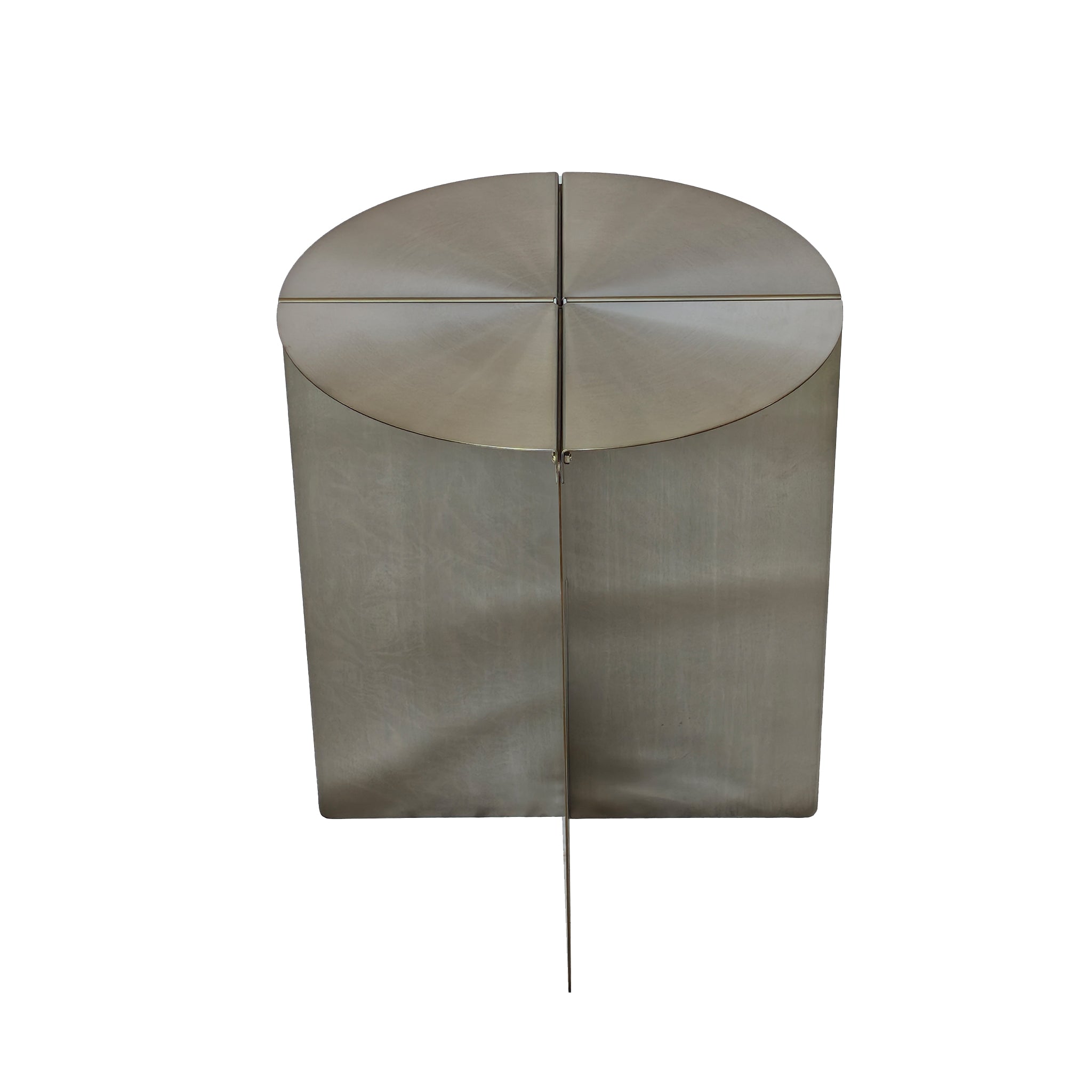 Cintara 38cm Round Side Table - Stainless Steel Side Table Bo Craft-Core