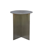 Cintara 38cm Round Side Table - Stainless Steel Side Table Bo Craft-Core