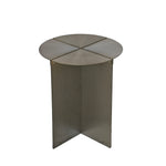Cintara 38cm Round Side Table - Stainless Steel Side Table Bo Craft-Core