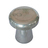 Zavro 40cm Round Side Table - Powder Silver Side Table Bo Craft-Core