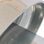 Zavro 40cm Round Side Table - Powder Silver Side Table Bo Craft-Core