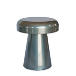 Zavro 40cm Round Side Table - Powder Silver Side Table Bo Craft-Core