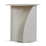 Vetra 50cm Side Table - Ivory White Side Table Bo Craft-Core
