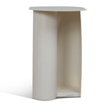 Vetra 50cm Side Table - Ivory White Side Table Bo Craft-Core