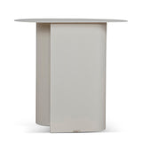 Vetra 50cm Side Table - Ivory White Side Table Bo Craft-Core