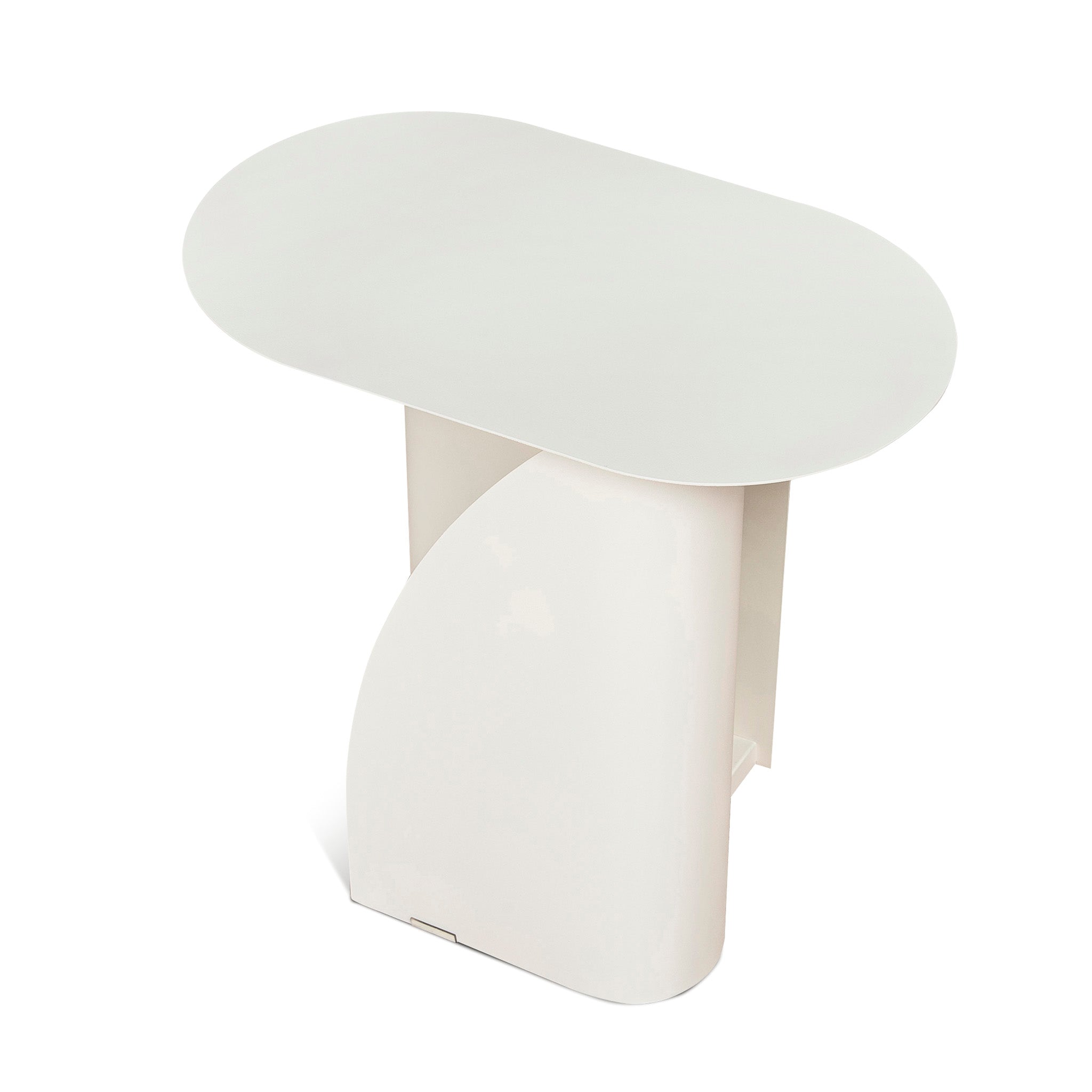 Vetra 50cm Side Table - Ivory White Side Table Bo Craft-Core