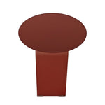 Orrica 38cm Round Side Table - Burgandy Red Side Table Bo Craft-Core