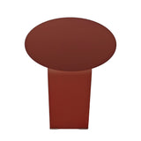 Orrica 38cm Round Side Table - Burgandy Red Side Table Bo Craft-Core
