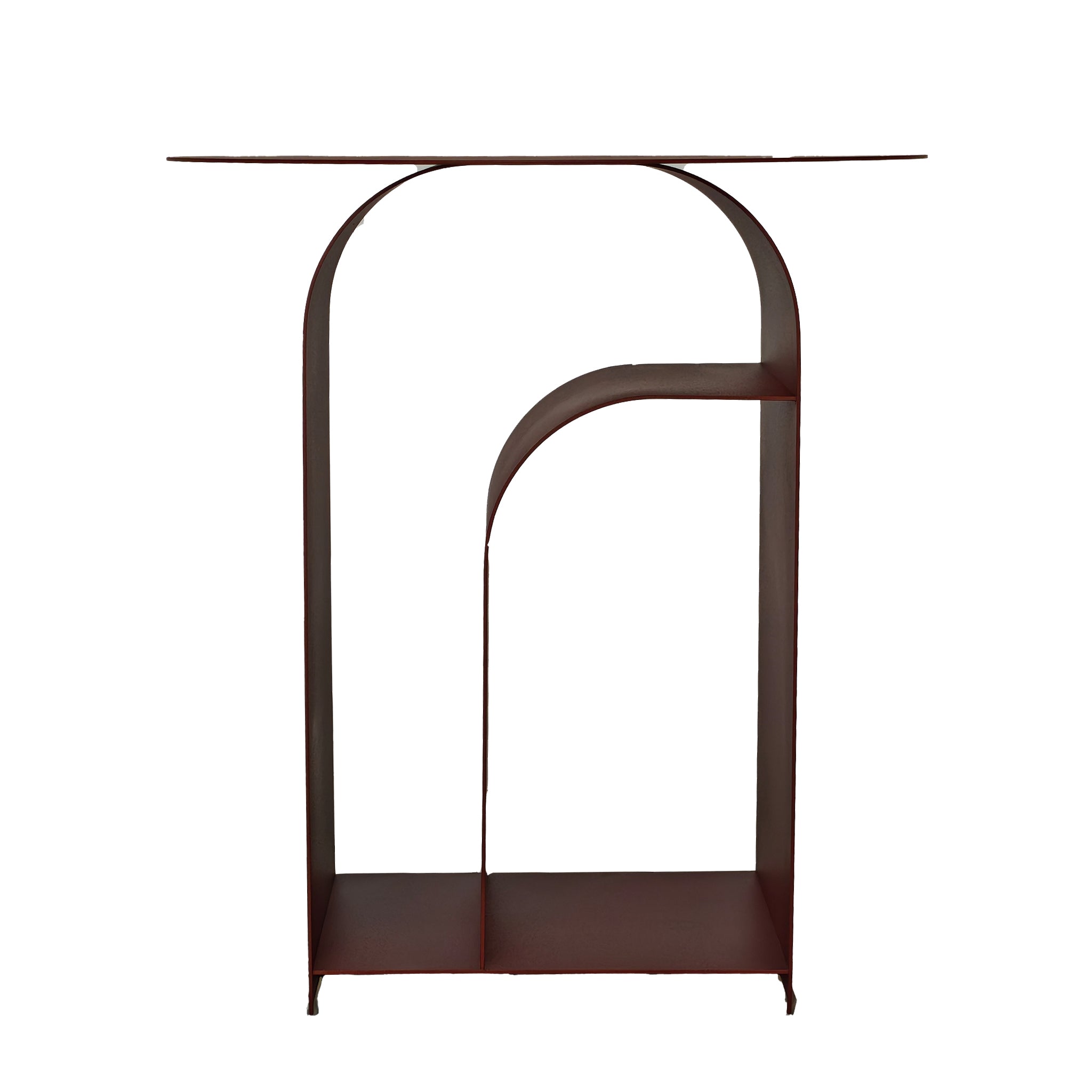 Orrica 38cm Round Side Table - Burgandy Red Side Table Bo Craft-Core