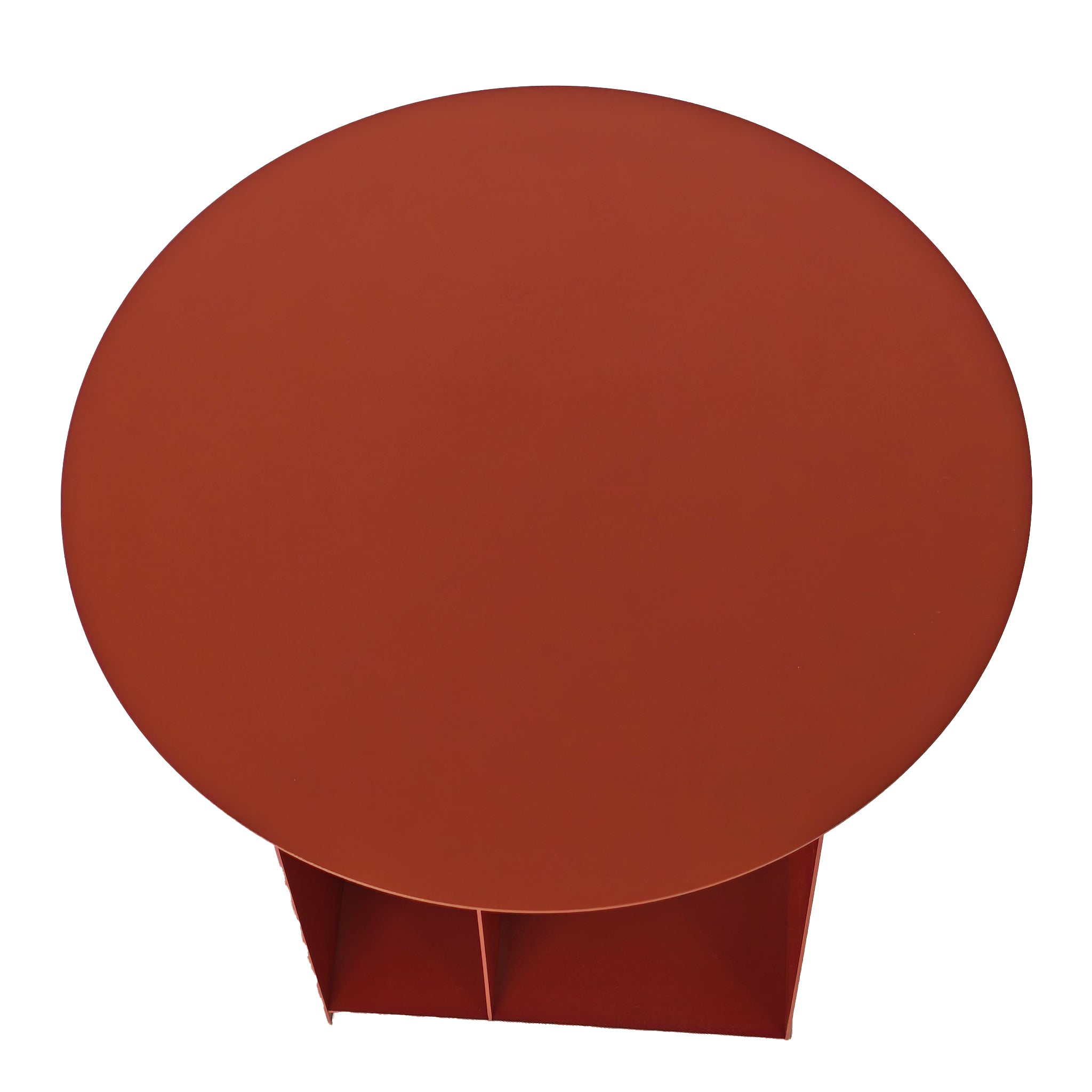 Orrica 38cm Round Side Table - Burgandy Red Side Table Bo Craft-Core