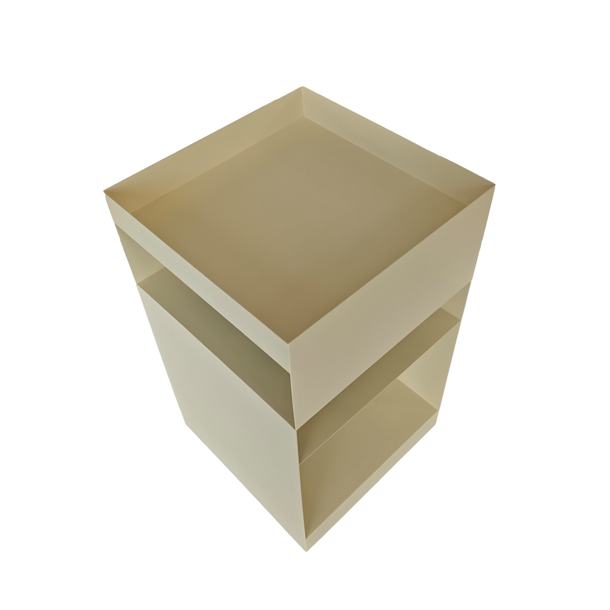 Nolani 35cm Square Side Table - Ivory White Side Table Bo Craft-Core