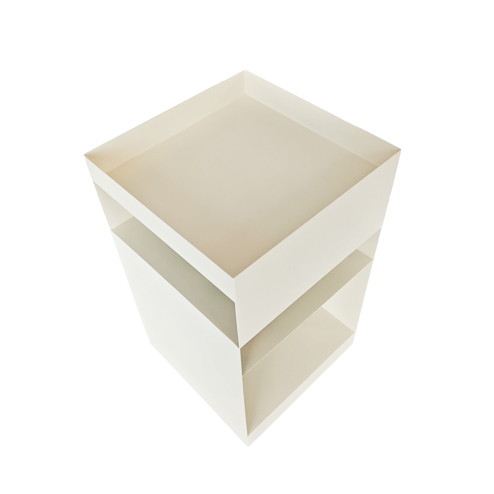 Nolani 35cm Square Side Table - Ivory White Side Table Bo Craft-Core