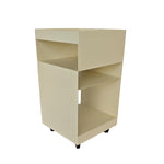 Nolani 35cm Square Side Table - Ivory White Side Table Bo Craft-Core