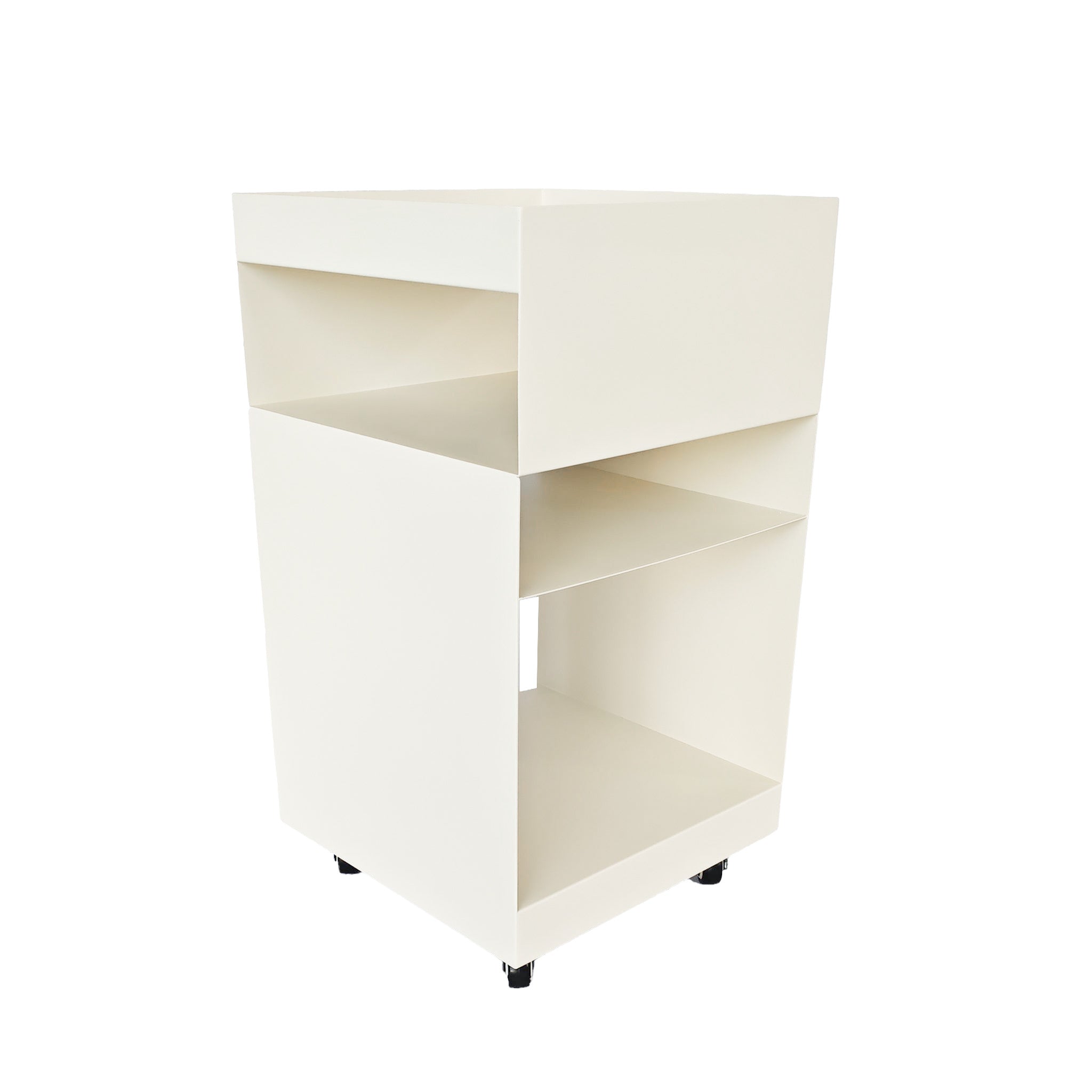 Nolani 35cm Square Side Table - Ivory White Side Table Bo Craft-Core