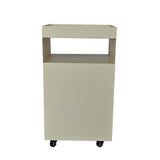 Nolani 35cm Square Side Table - Ivory White Side Table Bo Craft-Core