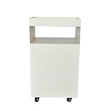 Nolani 35cm Square Side Table - Ivory White Side Table Bo Craft-Core