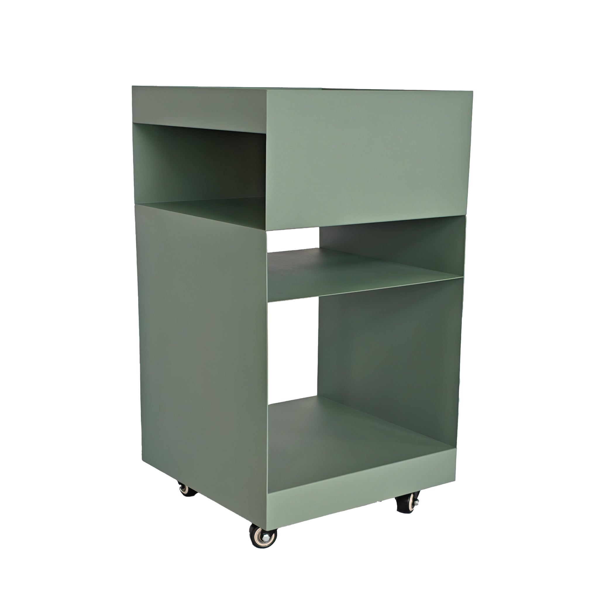 Nolani 35cm Square Side Table - Sage Green Side Table Bo Craft-Core