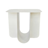 Sorema 45cm Side Table - Ivory White Side Table Bo Craft-Core