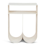 Ex Display - Vionta 35.5cm Side Table - Ivory White Side Table Bo Craft-Core