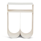 Ex Display - Vionta 35.5cm Side Table - Ivory White Side Table Bo Craft-Core