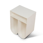 Ex Display - Vionta 35.5cm Side Table - Ivory White Side Table Bo Craft-Core