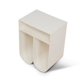 Ex Display - Vionta 35.5cm Side Table - Ivory White Side Table Bo Craft-Core