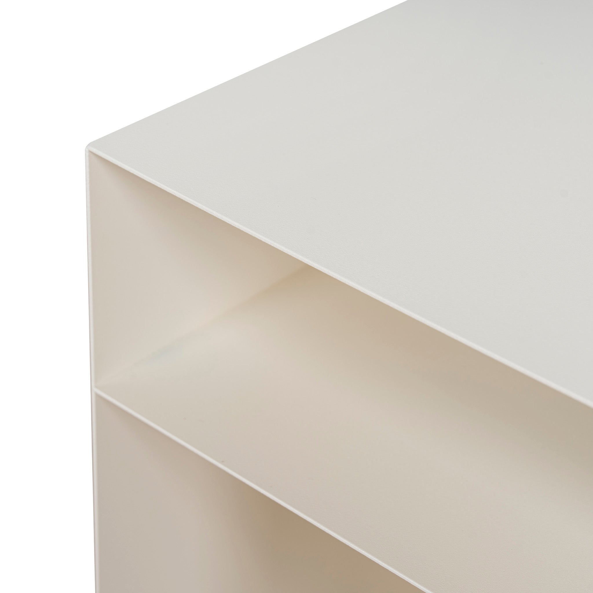 Ex Display - Vionta 35.5cm Side Table - Ivory White Side Table Bo Craft-Core
