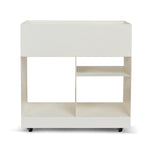 Breska 60cm Side Table - Ivory White Side Table Bo Craft-Core