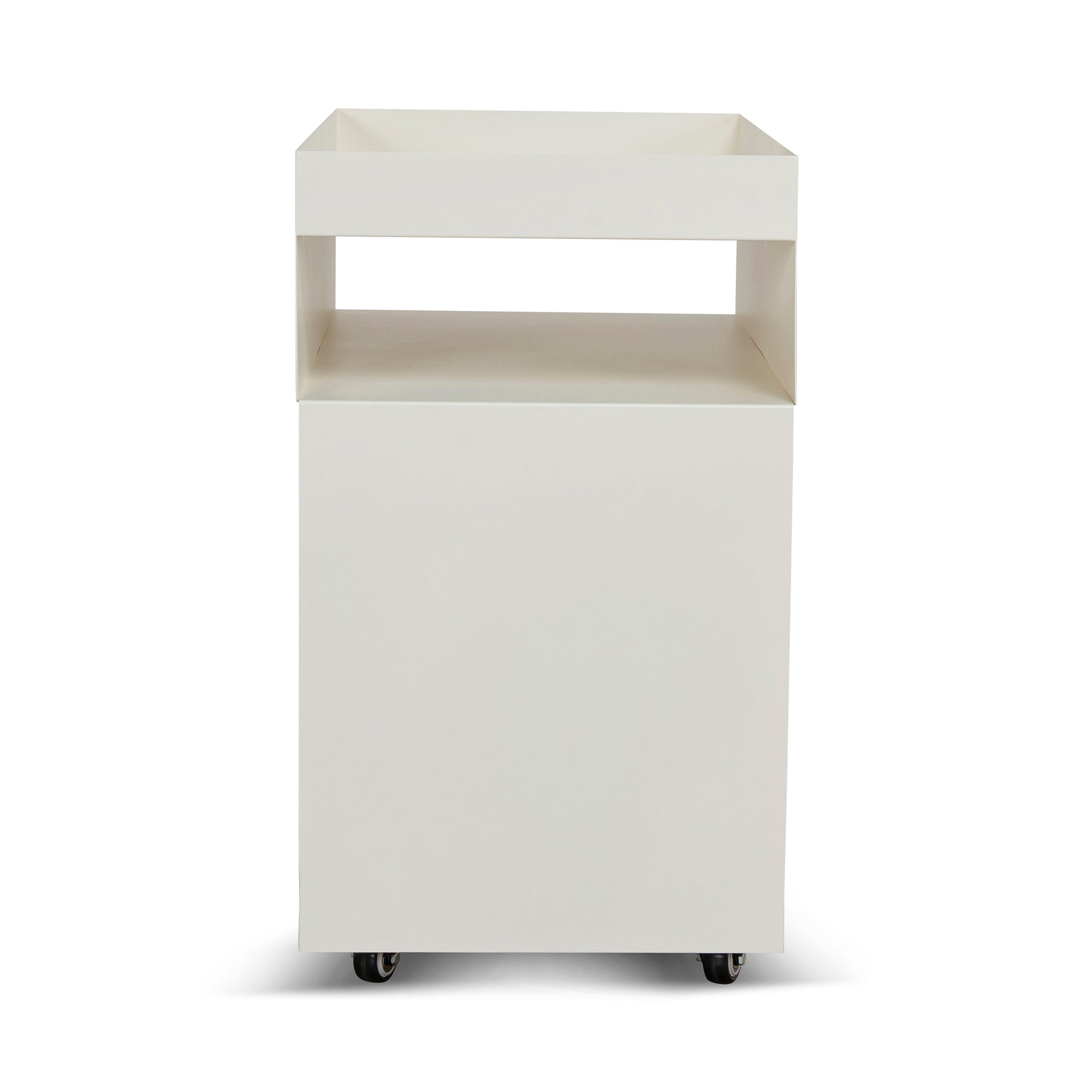 Breska 60cm Side Table - Ivory White Side Table Bo Craft-Core