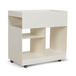 Breska 60cm Side Table - Ivory White Side Table Bo Craft-Core