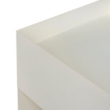 Breska 60cm Side Table - Ivory White Side Table Bo Craft-Core