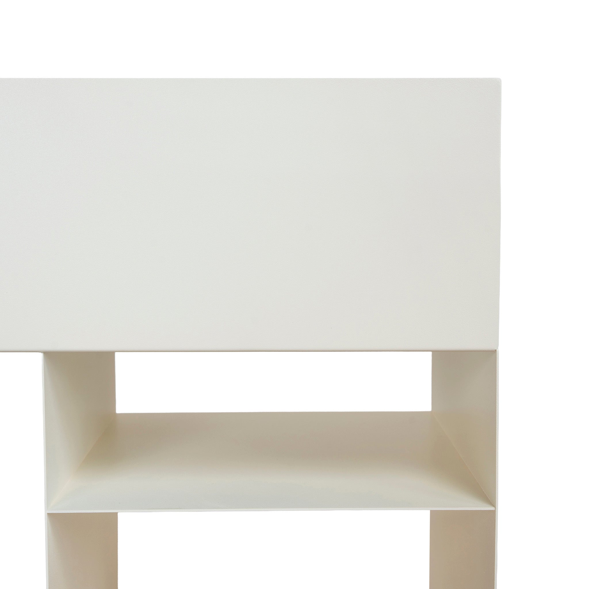 Breska 60cm Side Table - Ivory White Side Table Bo Craft-Core