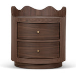 Wina 51cm Bedside Table - Walnut Bedside Table Dwood-Core