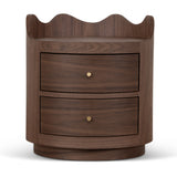 Wina 51cm Bedside Table - Walnut Bedside Table Dwood-Core
