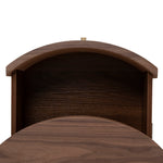 Wina 51cm Bedside Table - Walnut Bedside Table Dwood-Core