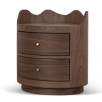 Wina 51cm Bedside Table - Walnut Bedside Table Dwood-Core