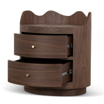 Wina 51cm Bedside Table - Walnut Bedside Table Dwood-Core
