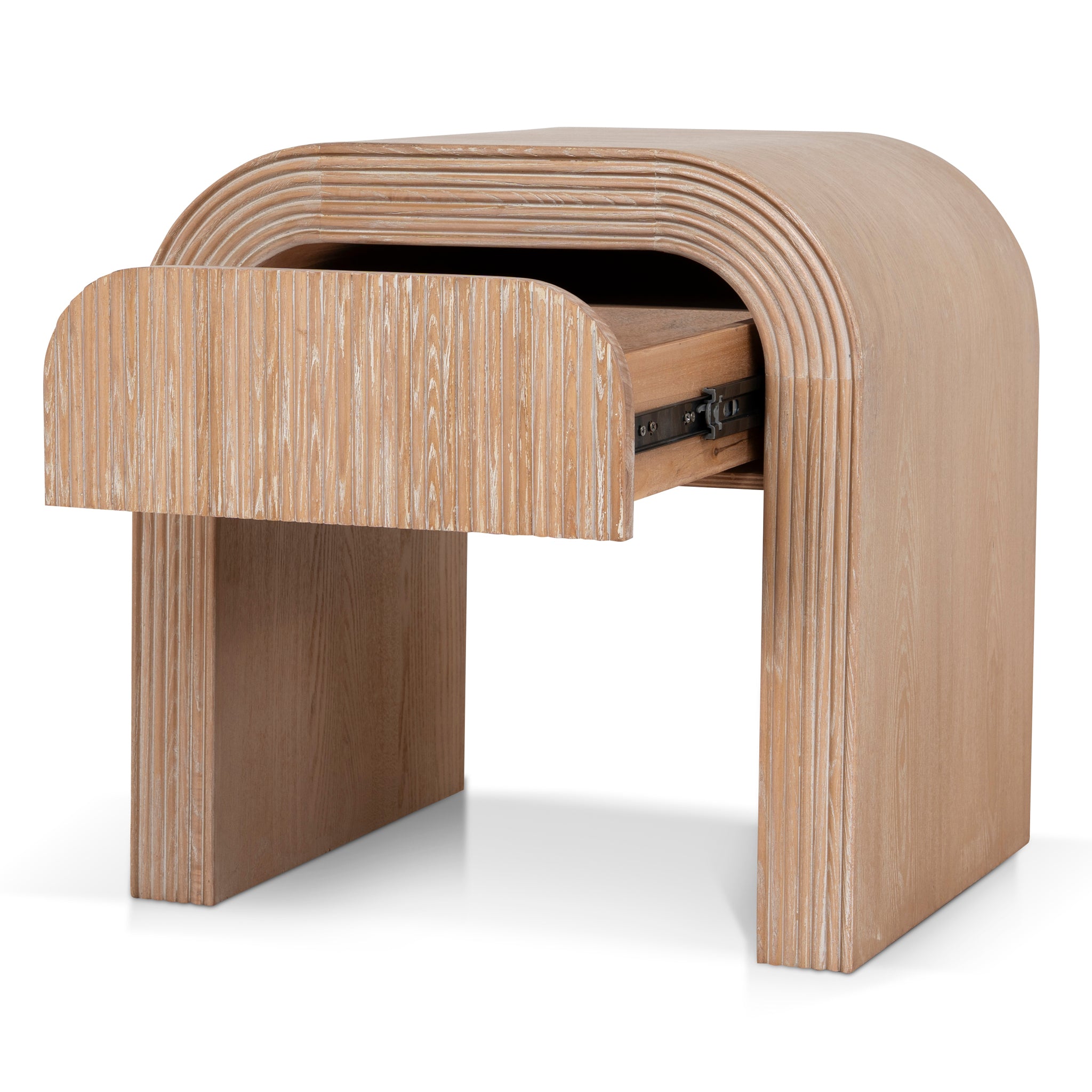 Savero 55cm Bedside Table - Light Natural Bedside Table Nicki-Core