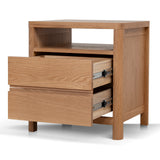Thomas 50cm Bedside Table - Natural Bedside Table Oakwood-Core