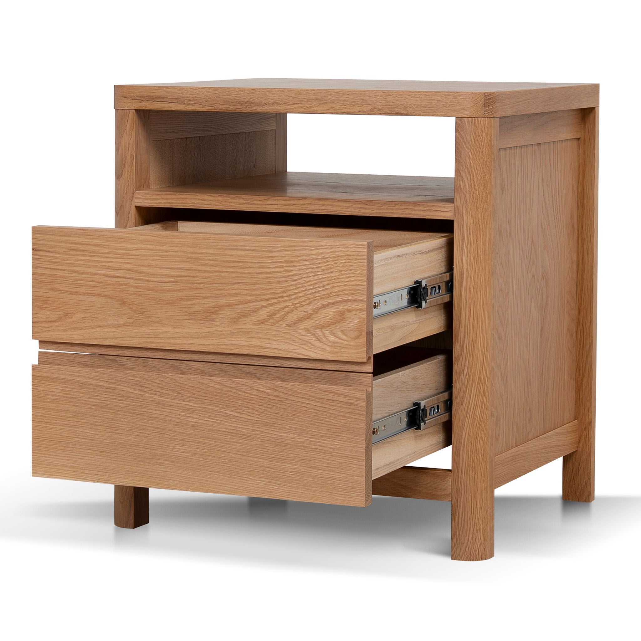 Thomas 50cm Bedside Table - Natural Bedside Table Oakwood-Core